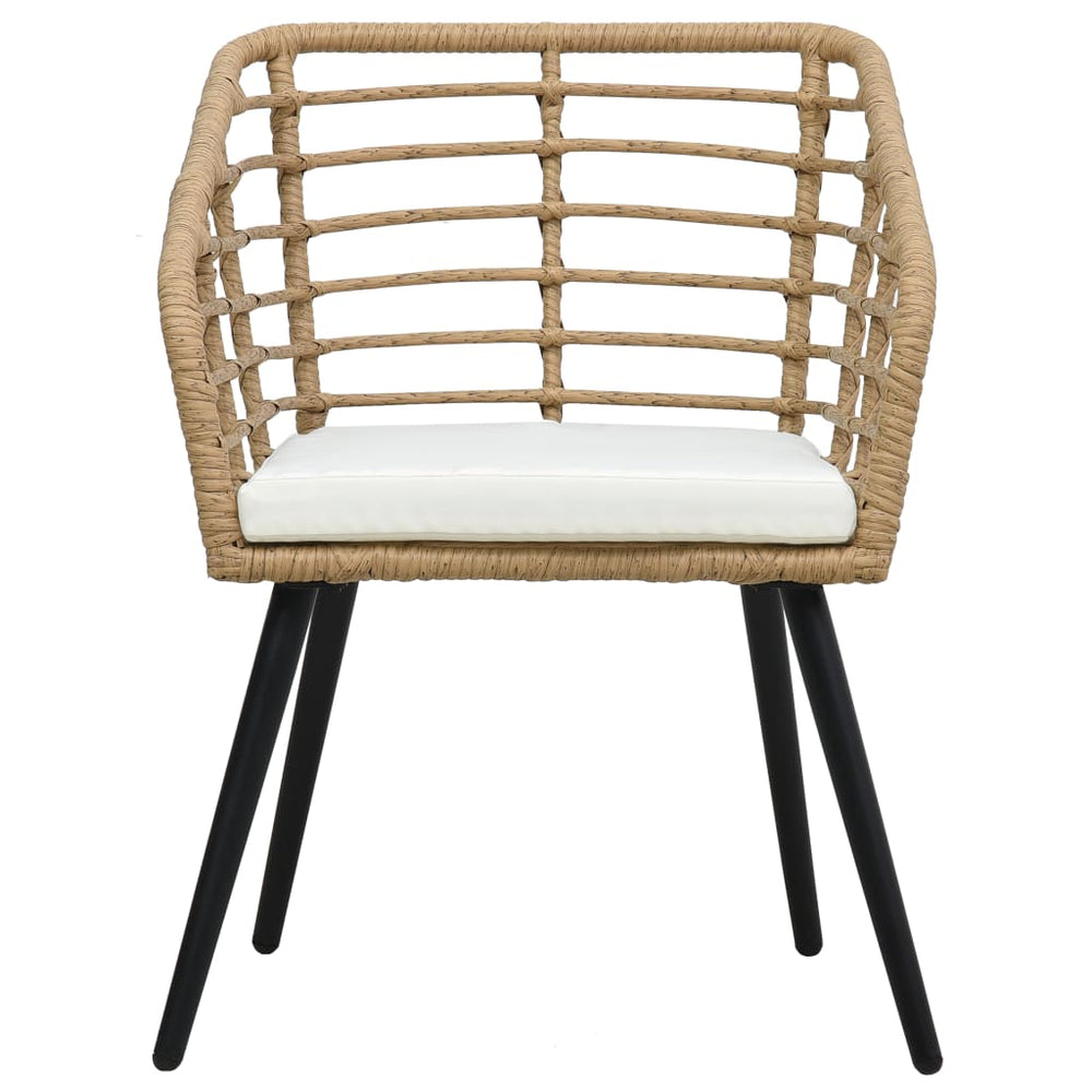 3-delige Bistroset poly rattan eikenkleurig MeubelReus