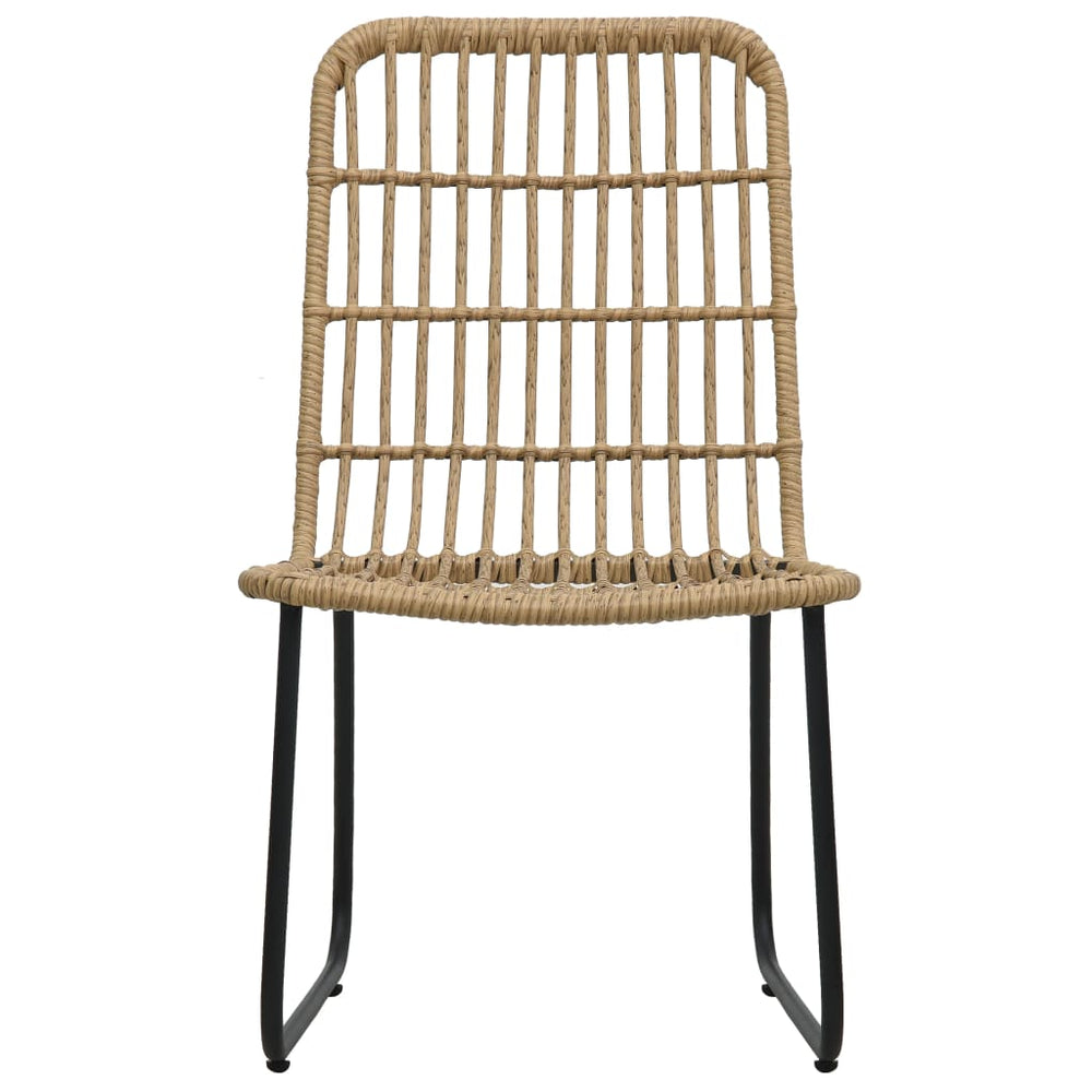 3-delige Bistroset poly rattan eikenkleurig MeubelReus