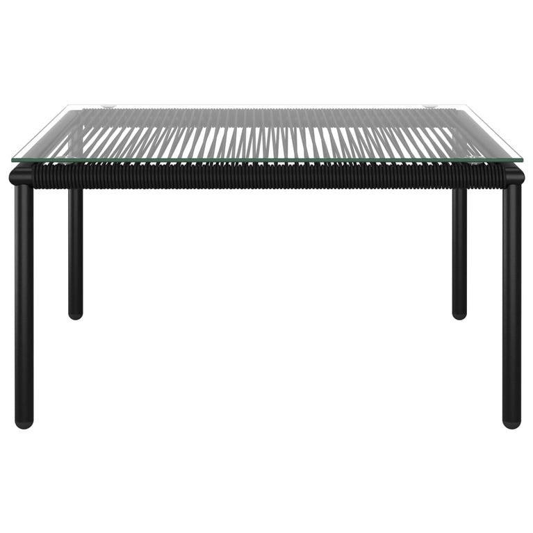 6-delige Loungeset met kussens PVC zwart MeubelReus