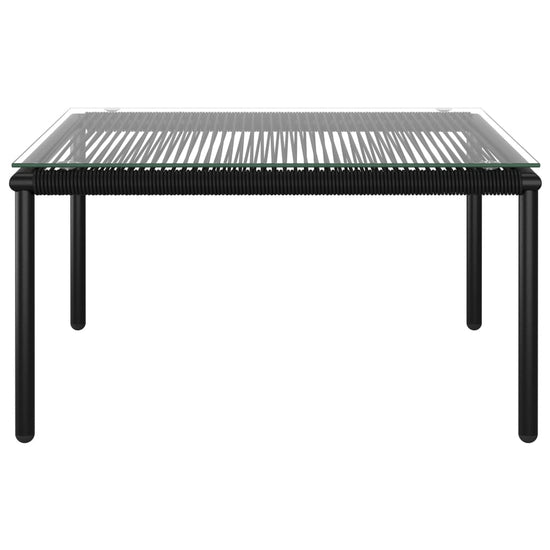 6-delige Loungeset met kussens PVC zwart MeubelReus