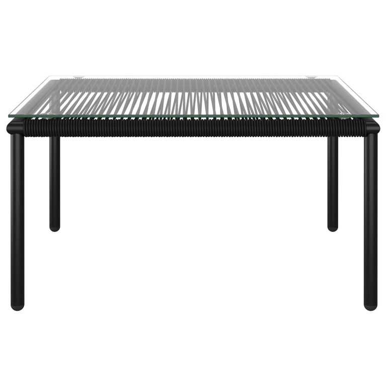 6-delige Loungeset met kussens PVC zwart MeubelReus