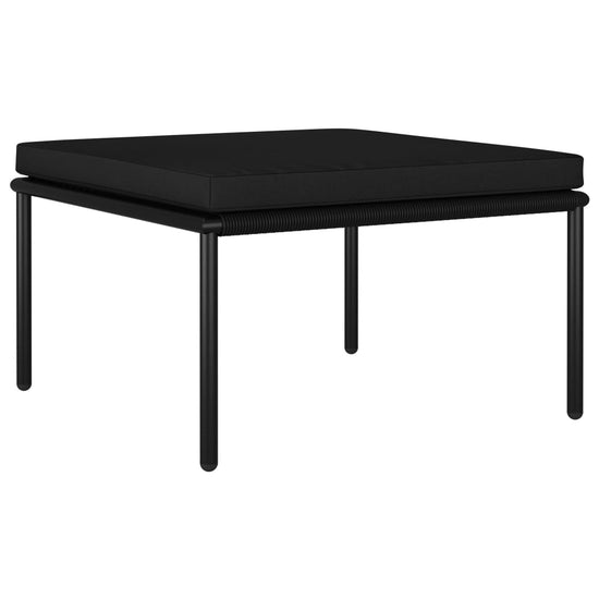 3-delige Loungeset met kussens PVC zwart MeubelReus