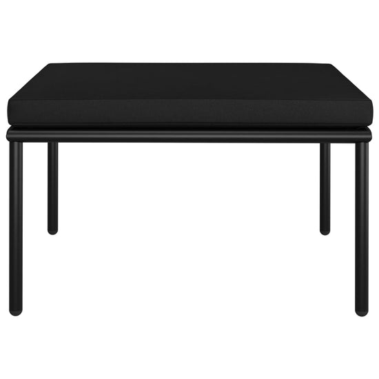 3-delige Loungeset met kussens PVC zwart MeubelReus