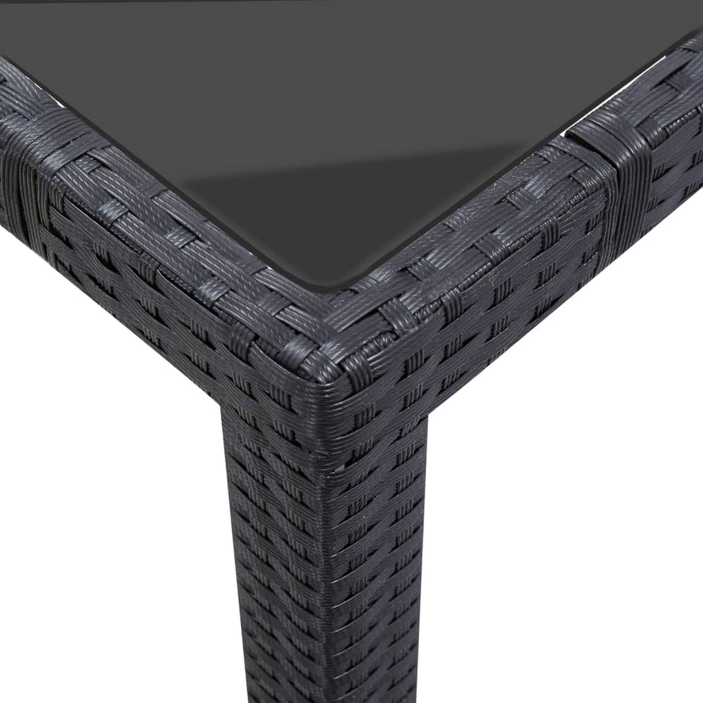 9-delige Tuinset poly rattan zwart MeubelReus