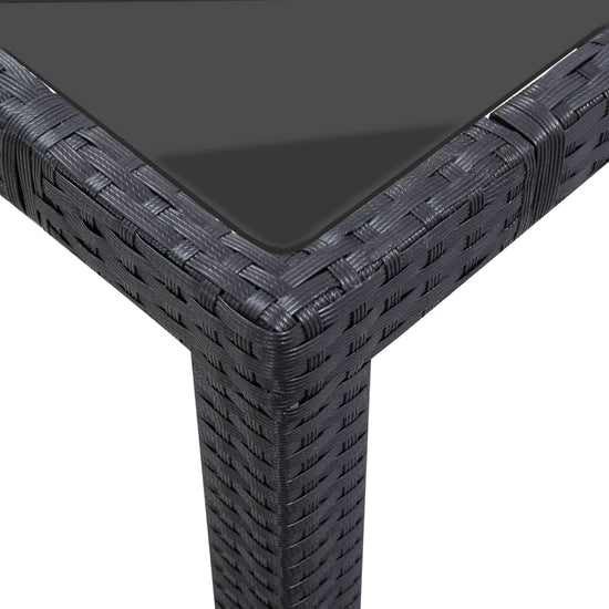 9-delige Tuinset poly rattan zwart MeubelReus