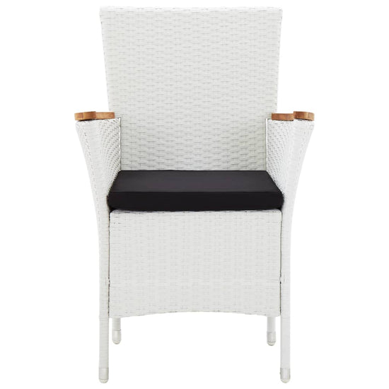 9-delige Tuinset poly rattan wit MeubelReus