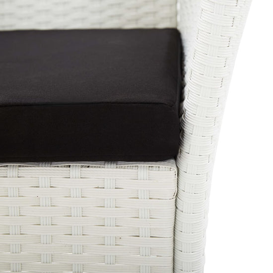 5-delige Tuinset poly rattan wit MeubelReus