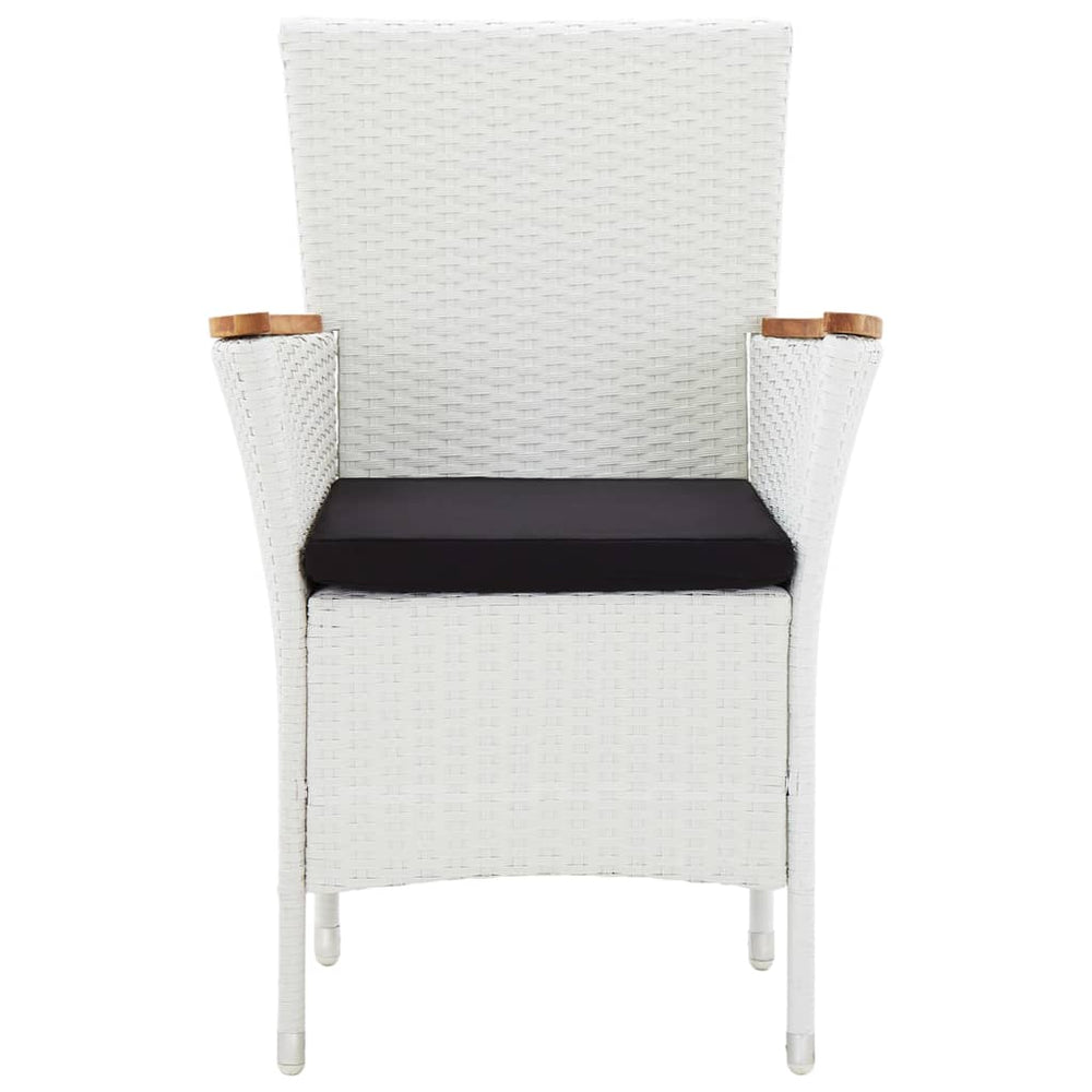 5-delige Tuinset poly rattan wit MeubelReus