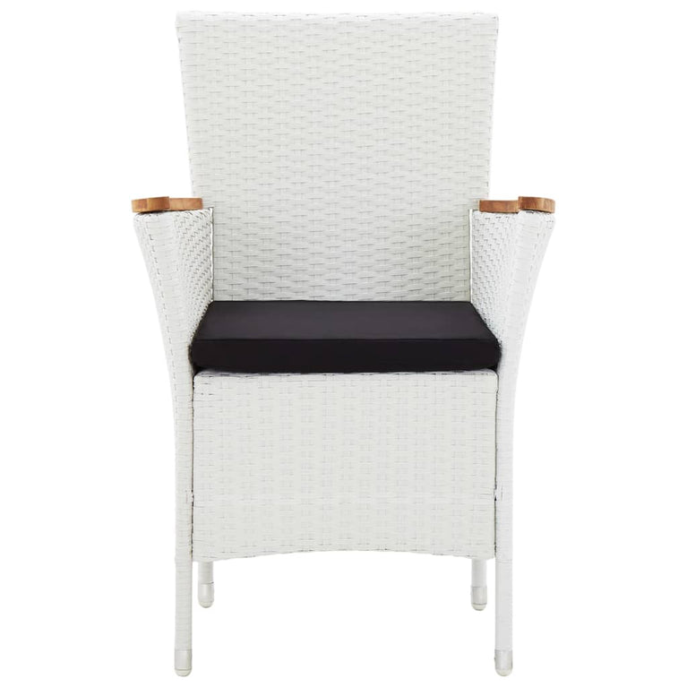 5-delige Tuinset poly rattan wit MeubelReus