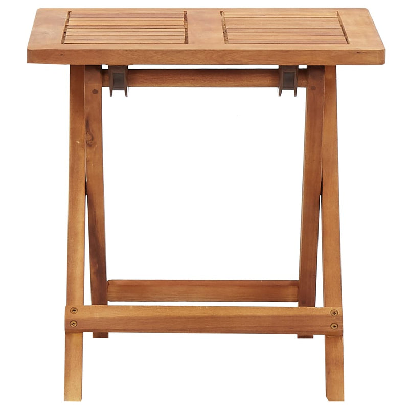 Salontafel inklapbaar 40x40x40 cm massief acaciahout MeubelReus