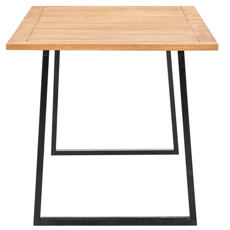 9-delige Tuinset poly rattan en acaciahout grijs MeubelReus