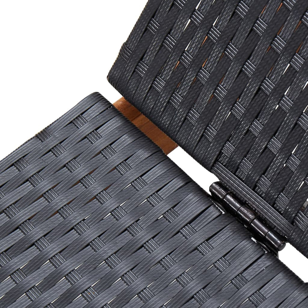 Ligbed poly rattan en massief acaciahout MeubelReus