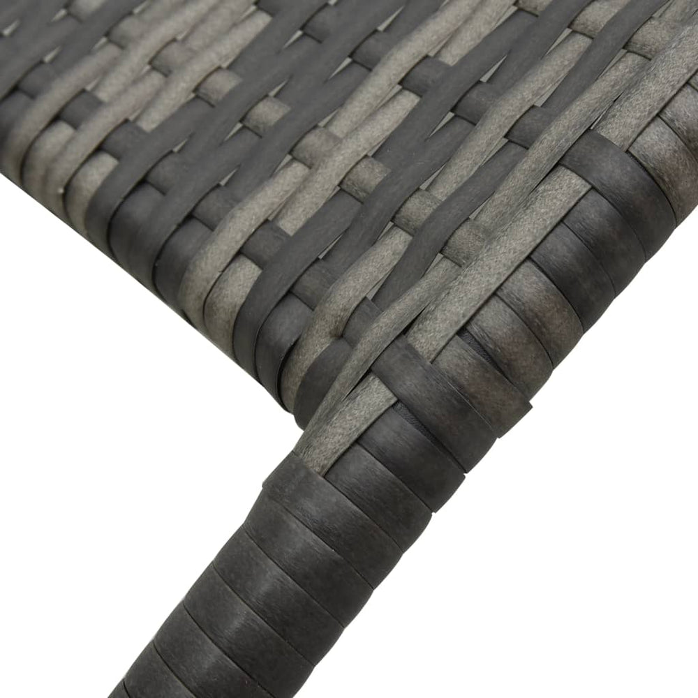 Ligbed inklapbaar poly rattan grijs MeubelReus