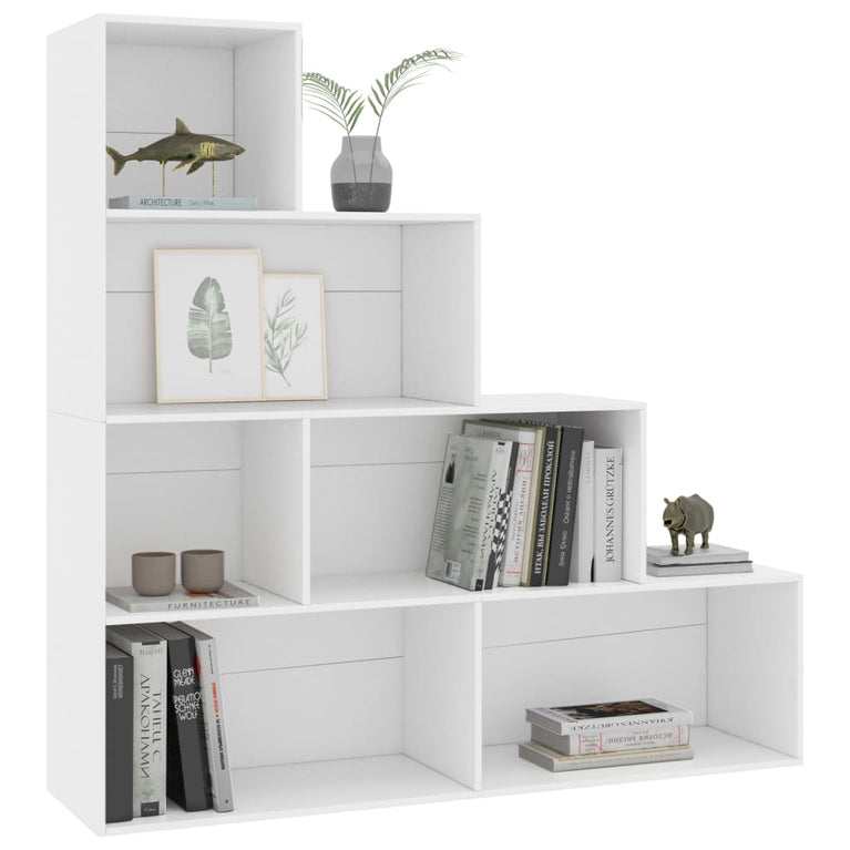 Boekenkast/kamerscherm 155x24x160 cm bewerkt hout wit MeubelReus
