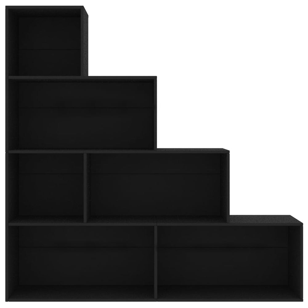 Boekenkast/kamerscherm 155x24x160 cm bewerkt hout zwart MeubelReus
