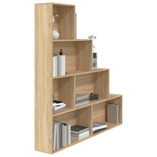 Boekenkast/kamerscherm 155x24x160 cm bewerkt hout sonoma eiken MeubelReus