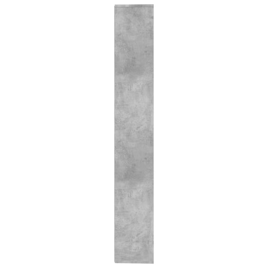 Boekenkast/kamerscherm 155x24x160 cm bewerkt hout betongrijs MeubelReus