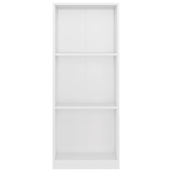Boekenkast met 3 schappen 40x24x108 cm spaanplaat hoogglans wit MeubelReus