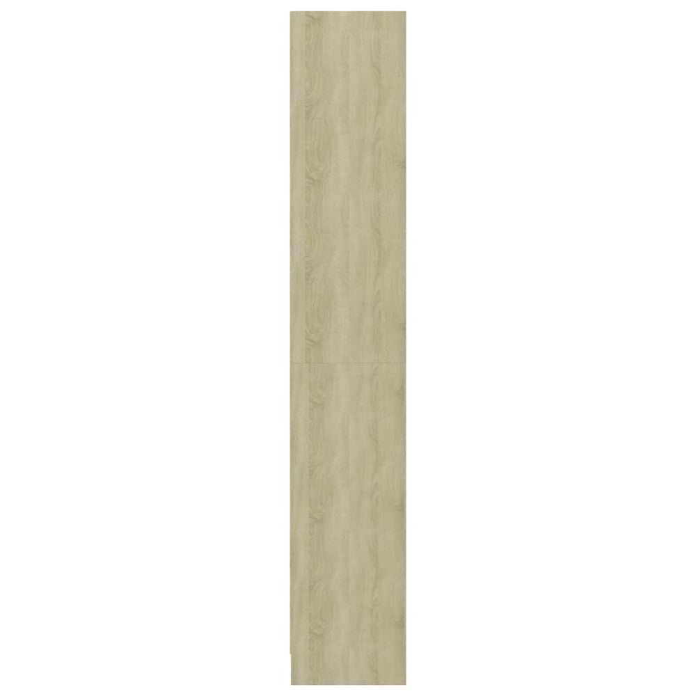 Boekenkast met 4 schappen 40x24x142 cm bewerkt hout sonoma eik MeubelReus