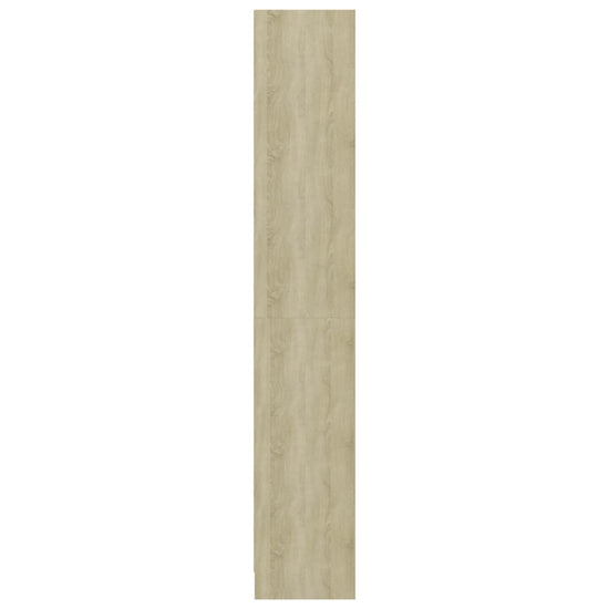 Boekenkast met 4 schappen 40x24x142 cm bewerkt hout sonoma eik MeubelReus