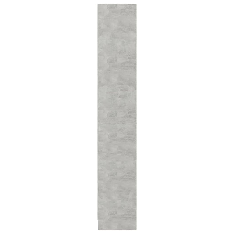 Boekenkast met 4 schappen 40x24x142 cm bewerkt hout betongrijs MeubelReus