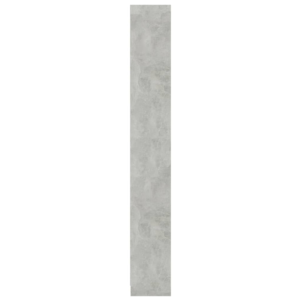 Boekenkast met 5 schappen 40x24x175 cm bewerkt hout betongrijs MeubelReus