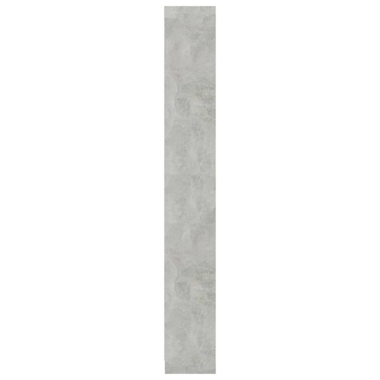 Boekenkast met 5 schappen 40x24x175 cm bewerkt hout betongrijs MeubelReus