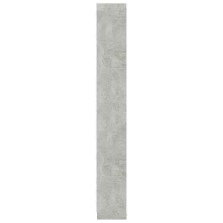 Boekenkast met 5 schappen 40x24x175 cm bewerkt hout betongrijs MeubelReus