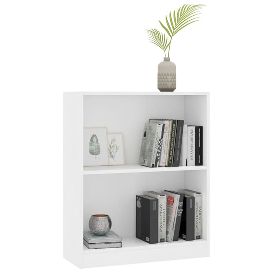 Boekenkast 60x24x74,5 cm bewerkt hout wit MeubelReus