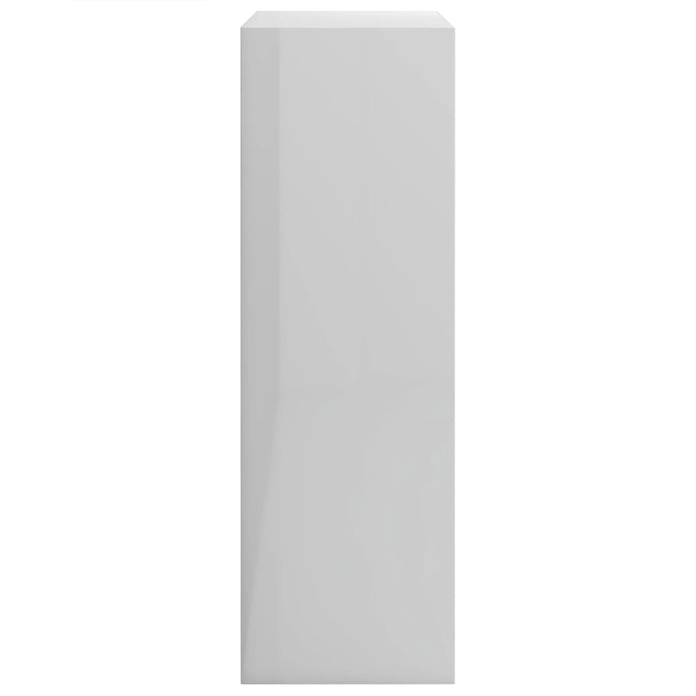 Boekenkast 60x24x74,5 cm bewerkt hout hoogglans wit MeubelReus