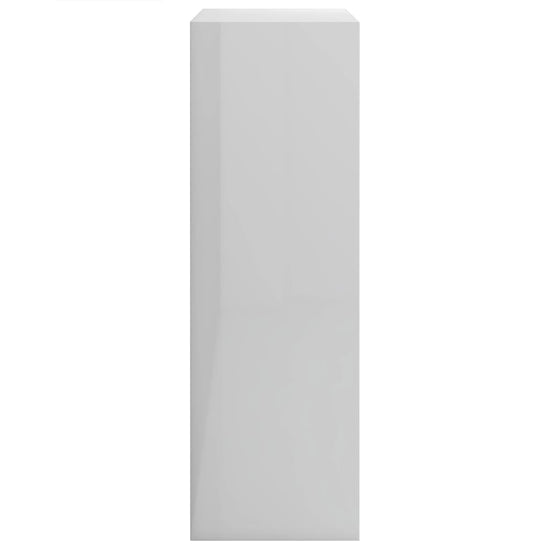 Boekenkast 60x24x74,5 cm bewerkt hout hoogglans wit MeubelReus