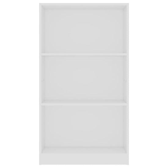 Boekenkast met 3 schappen 60x24x109 cm bewerkt hout wit MeubelReus