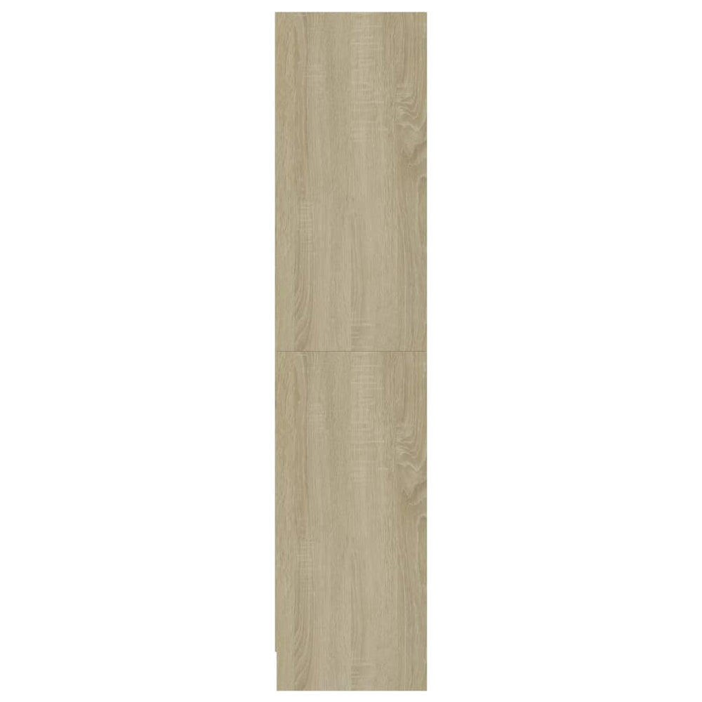 Boekenkast met 3 schappen 60x24x109 cm bewerkt hout sonoma eik MeubelReus