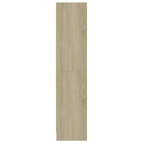 Boekenkast met 3 schappen 60x24x109 cm bewerkt hout sonoma eik MeubelReus