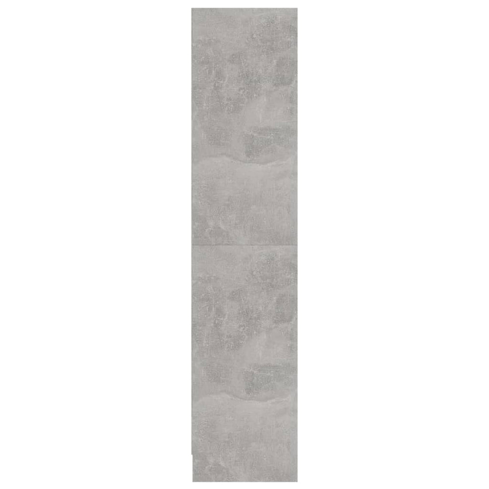 Boekenkast met 3 schappen 60x24x109 cm bewerkt hout betongrijs MeubelReus