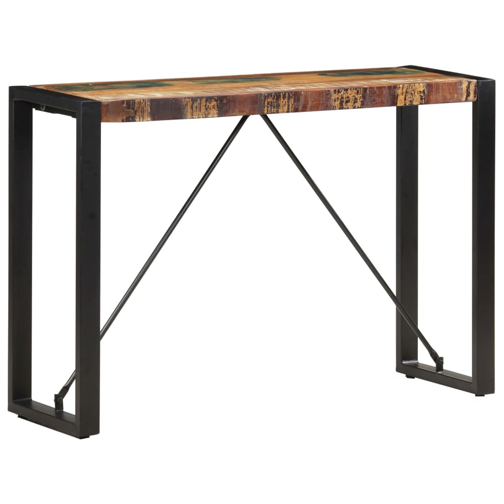 Wandtafel 110x35x76 cm massief gerecycled hout MeubelReus
