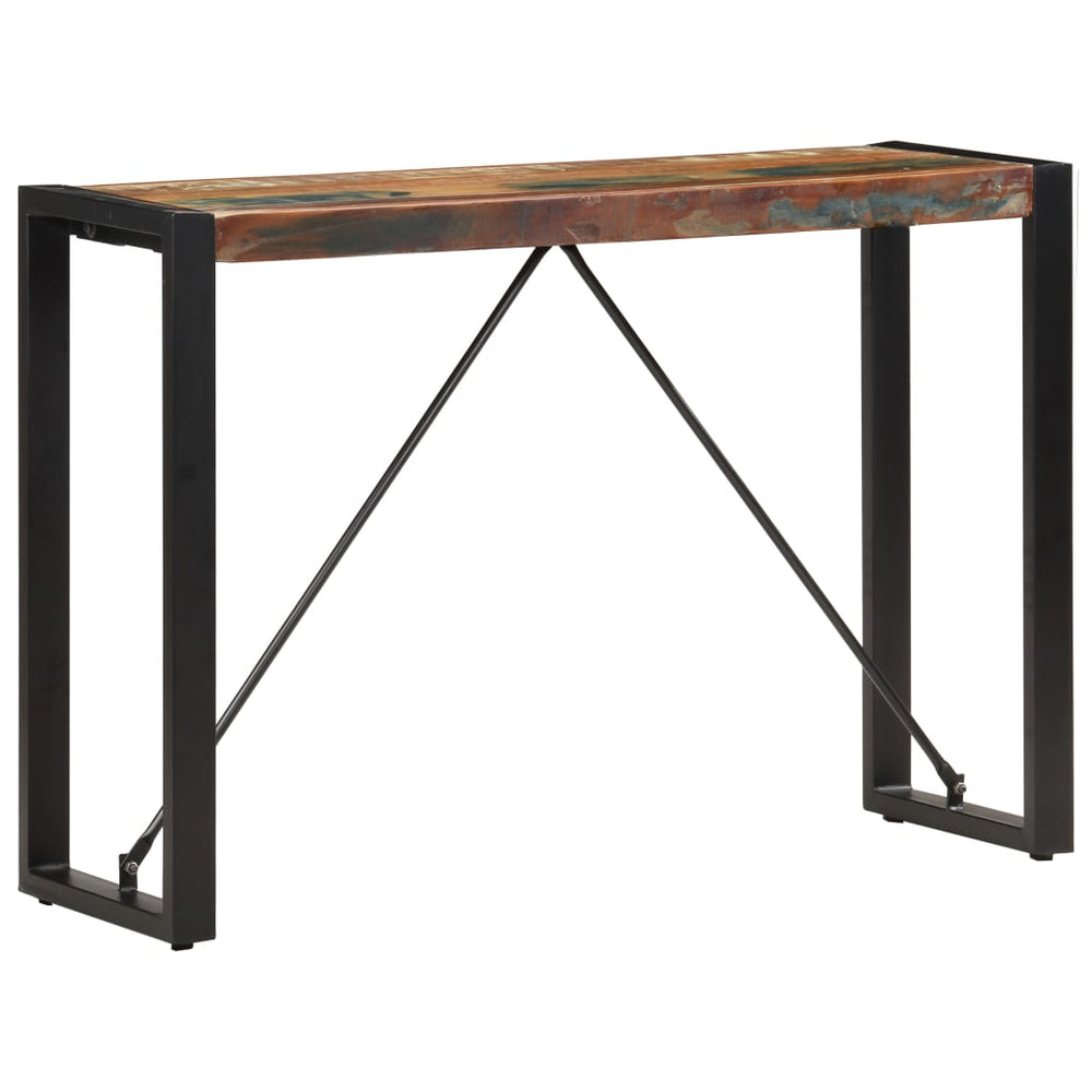 Wandtafel 110x35x76 cm massief gerecycled hout MeubelReus