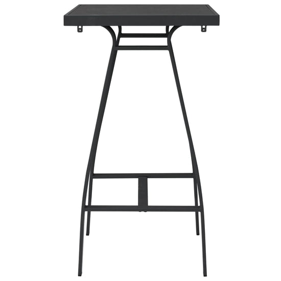Tuinbartafel 60x60x110 cm gehard glas zwart MeubelReus