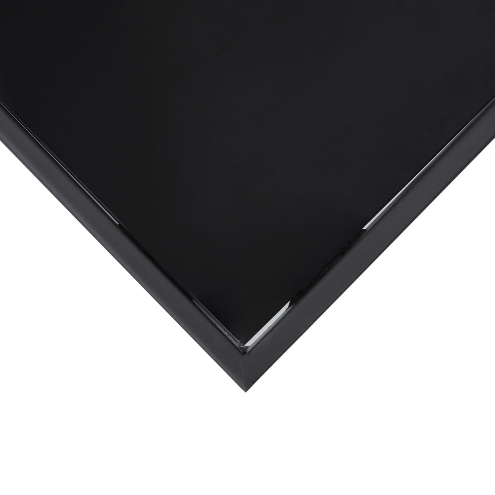 Tuinbartafel 60x60x110 cm gehard glas zwart MeubelReus
