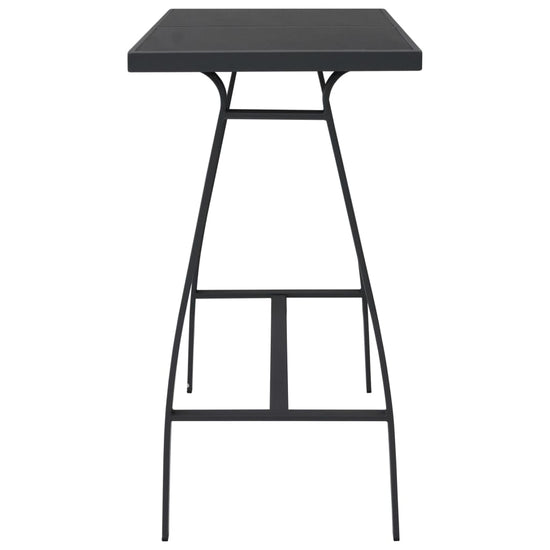 Tuinbartafel 110x60x110 cm gehard glas zwart MeubelReus