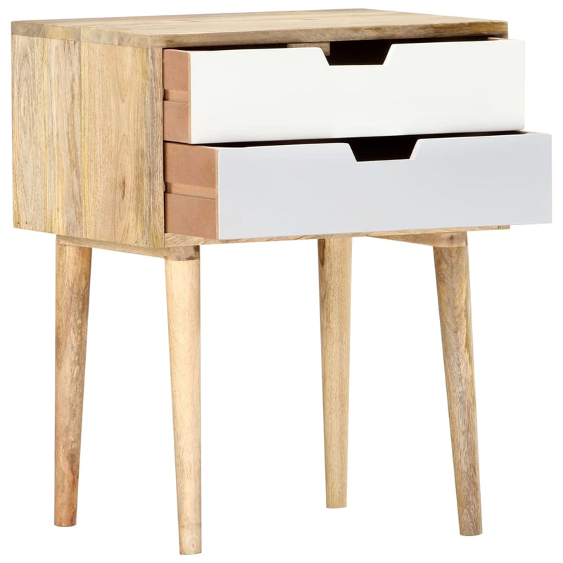 Nachtkastje 47x35x59 cm massief mangohout MeubelReus