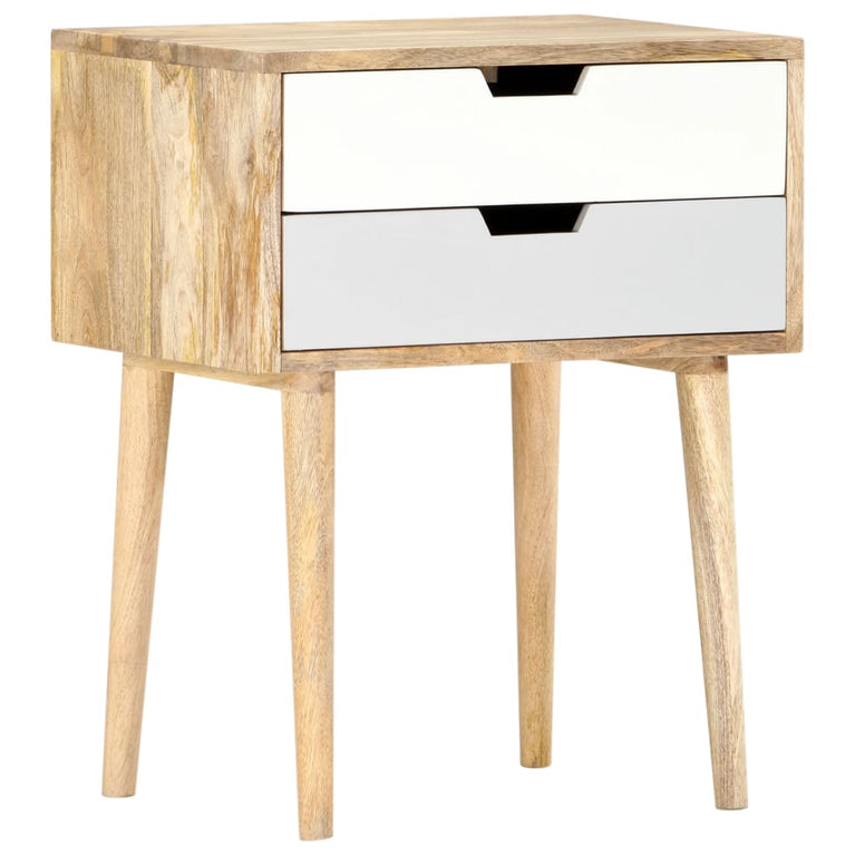Nachtkastje 47x35x59 cm massief mangohout MeubelReus