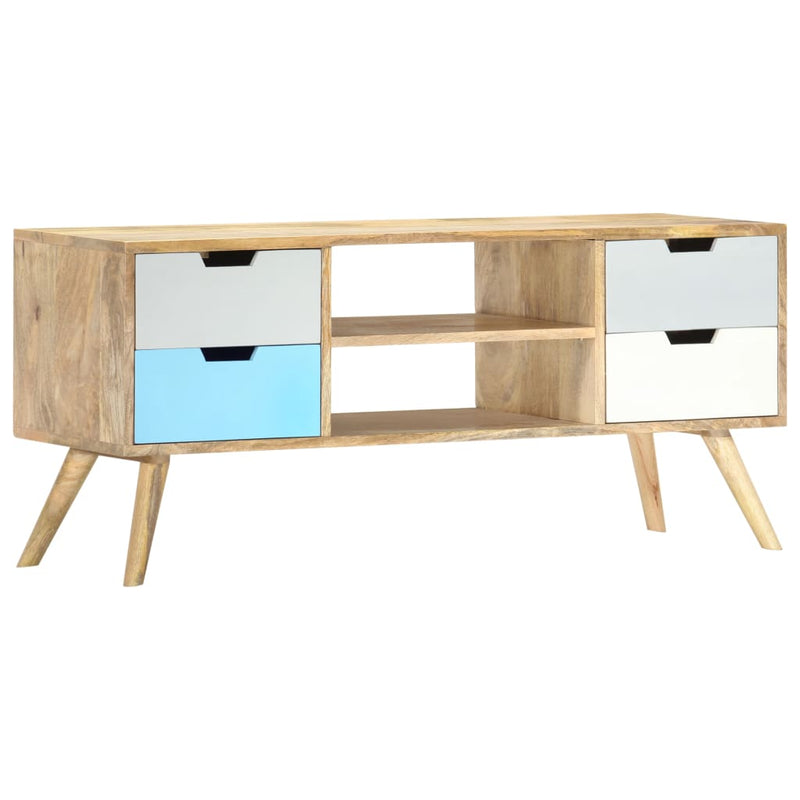 Tv-meubel 110x35x48 cm massief mangohout MeubelReus