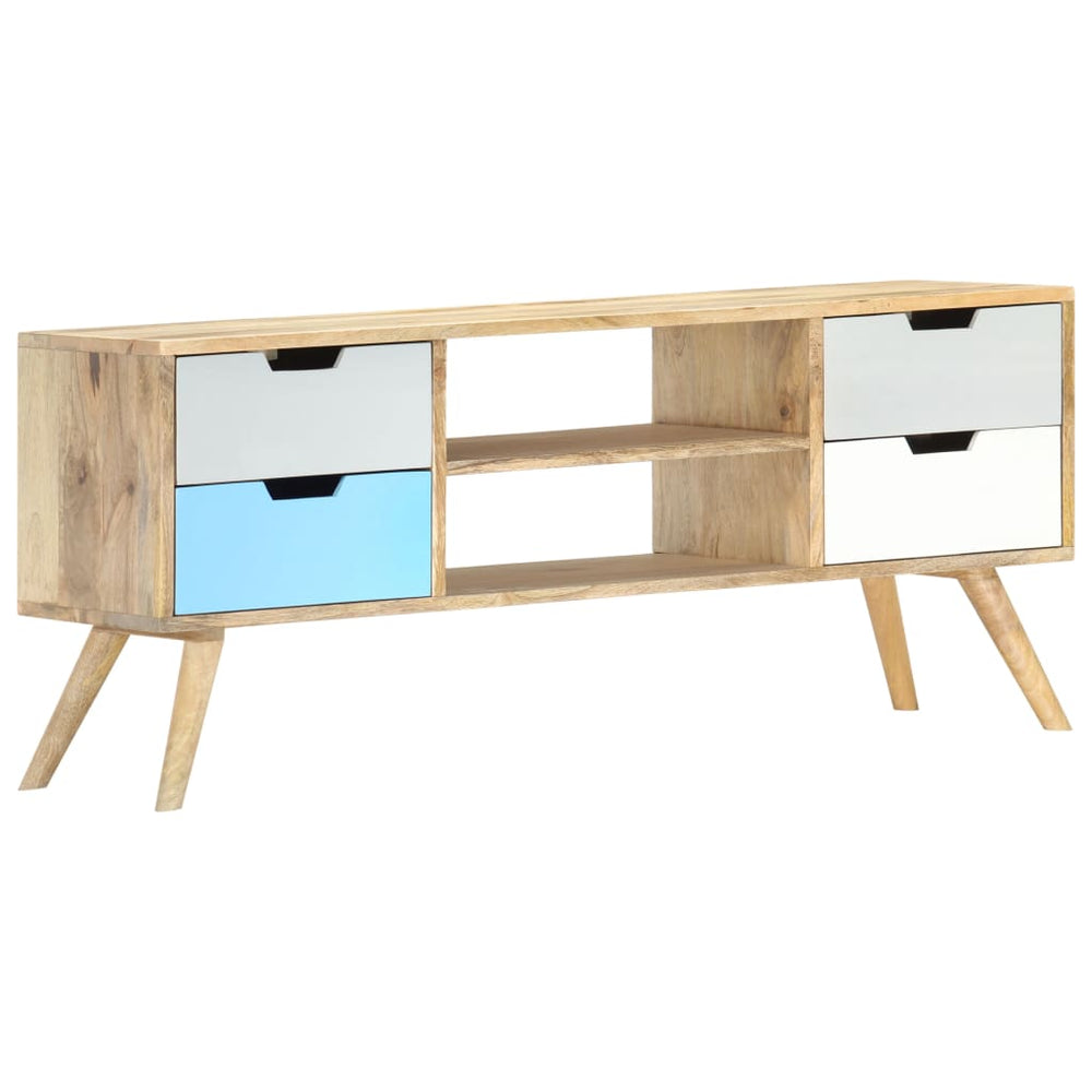 Tv-meubel 110x35x48 cm massief mangohout MeubelReus