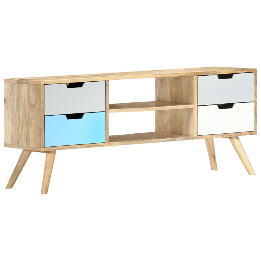 Tv-meubel 110x35x48 cm massief mangohout MeubelReus