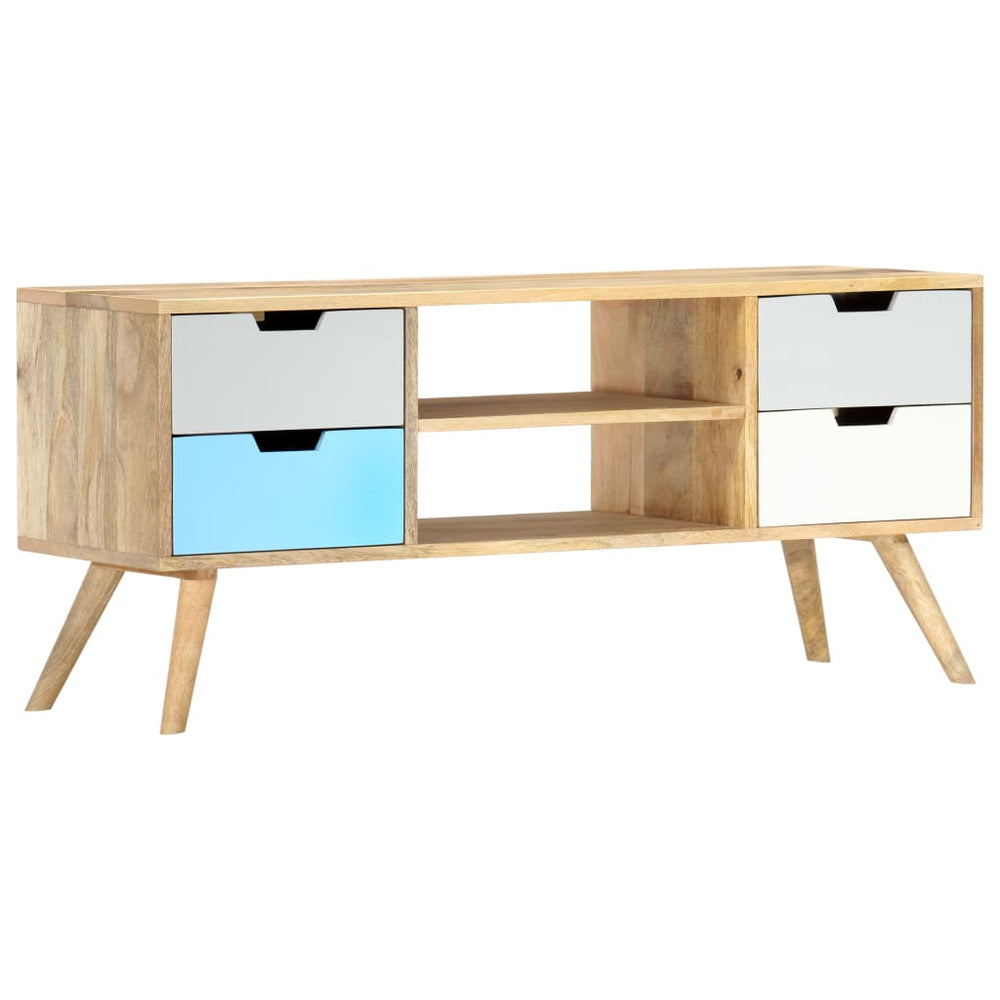 Tv-meubel 110x35x48 cm massief mangohout MeubelReus