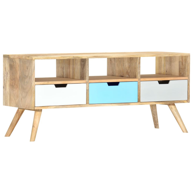 Tv-meubel 110x35x48 cm massief mangohout MeubelReus