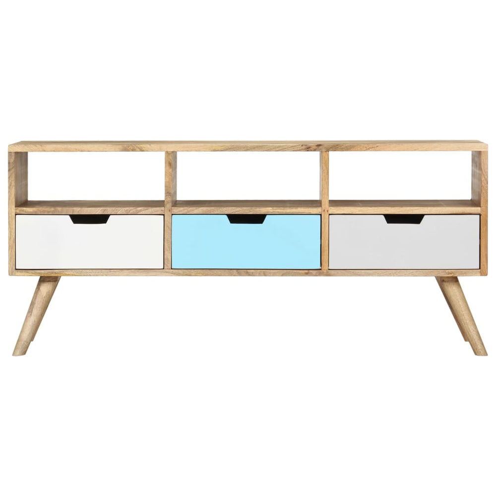 Tv-meubel 110x35x48 cm massief mangohout MeubelReus