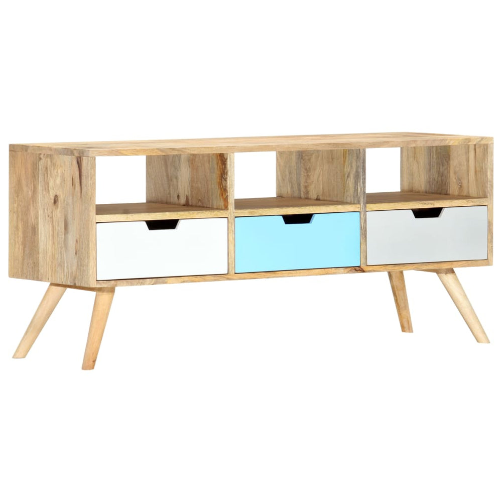 Tv-meubel 110x35x48 cm massief mangohout MeubelReus