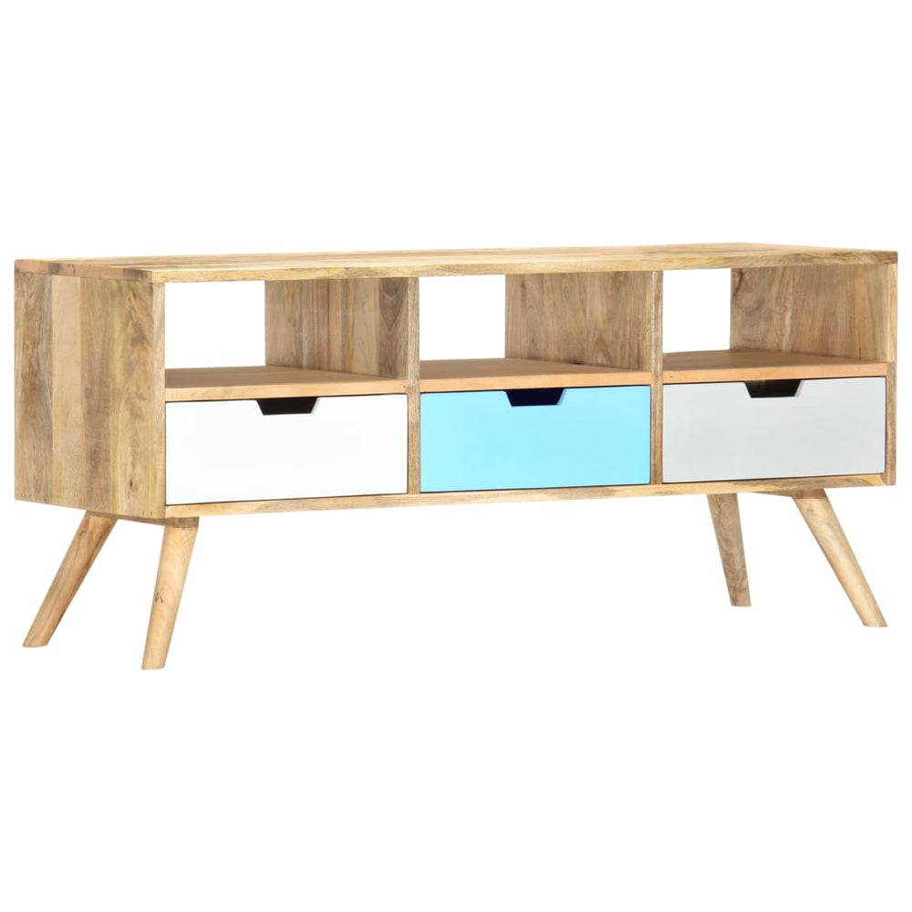 Tv-meubel 110x35x48 cm massief mangohout MeubelReus